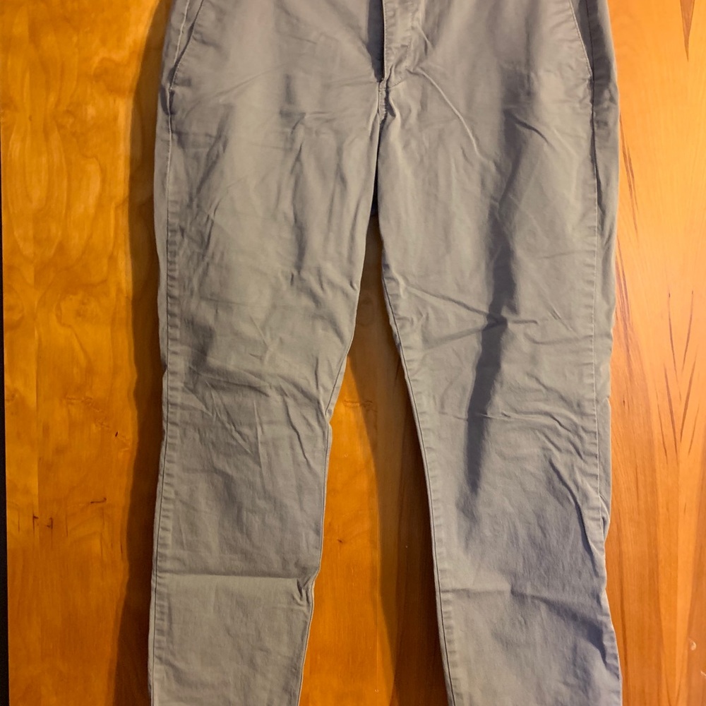 JCREW Light Grey Frankie Chinos